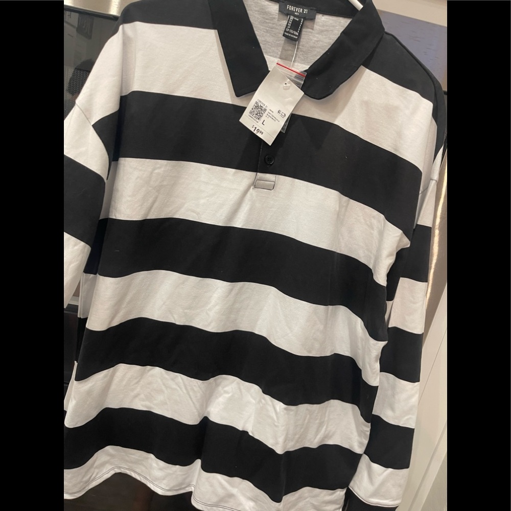 Mens Stripe NWT Forever 21 Shirt